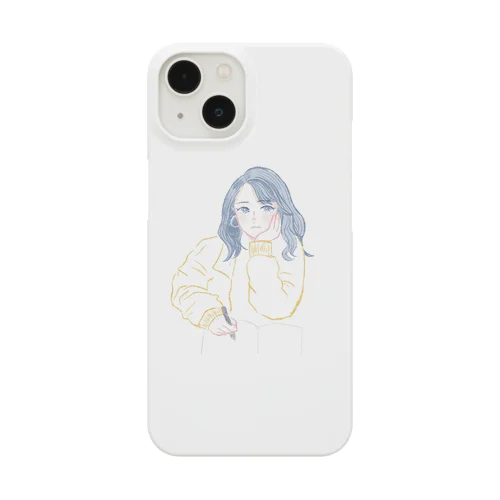 じっと見つめる。 Smartphone Case