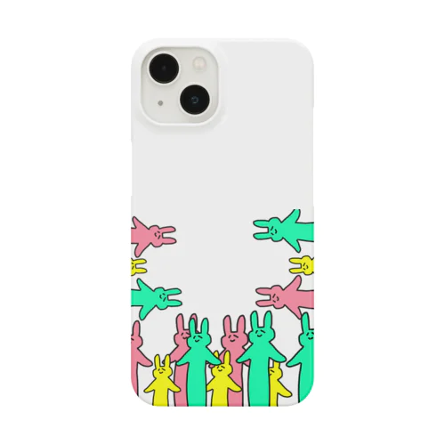 3色うさぎ増殖版 Smartphone Case