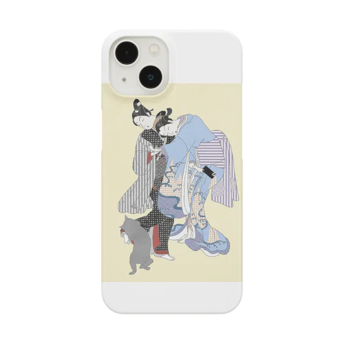 参戦する猫 （ LINEをめぐる戦い） Smartphone Case