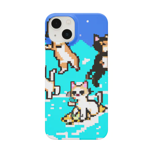 ドット絵サーフィンねこ Smartphone Case