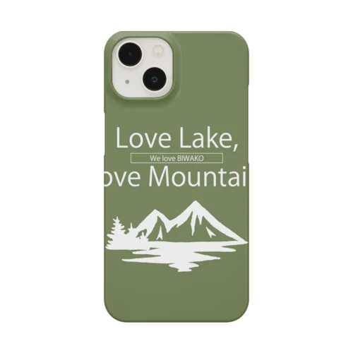 Love lake,Love mountain. (BIWAKOver) スマホケース