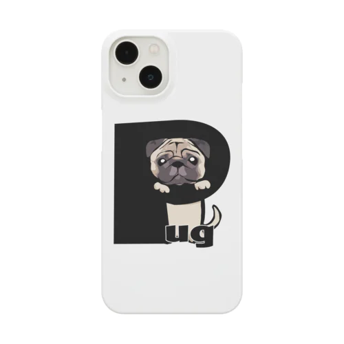 アルファベット犬　パグ Smartphone Case