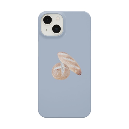 パンが食べたいスマホケース（青） Smartphone Case
