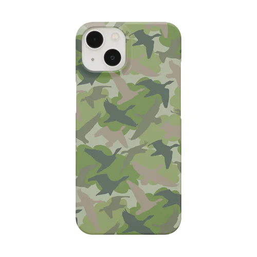 雁迷彩（カーキ） Smartphone Case