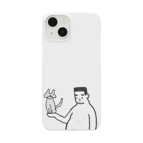 角刈りオジサンと ネコ Smartphone Case