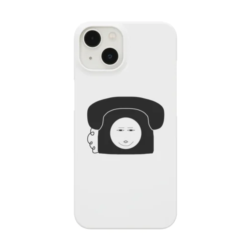 顔つき黒電話 Smartphone Case