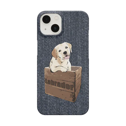 箱入り犬　ラブラドルレトリバー　デニム Smartphone Case