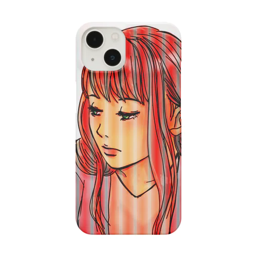 レッドストライプ ガール Smartphone Case