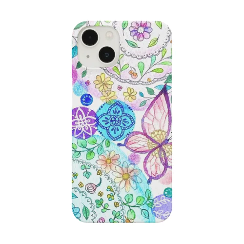 お花曼荼羅スマホケース Smartphone Case