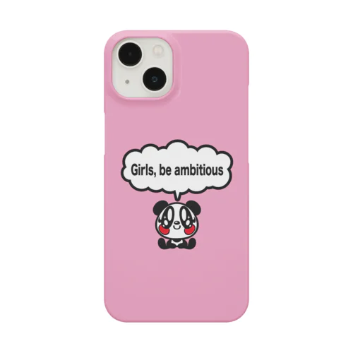 LOVERS HOUSE Girls, be ambitious ピンク Smartphone Case