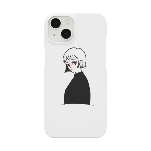 赤いメガネの女の子 Smartphone Case