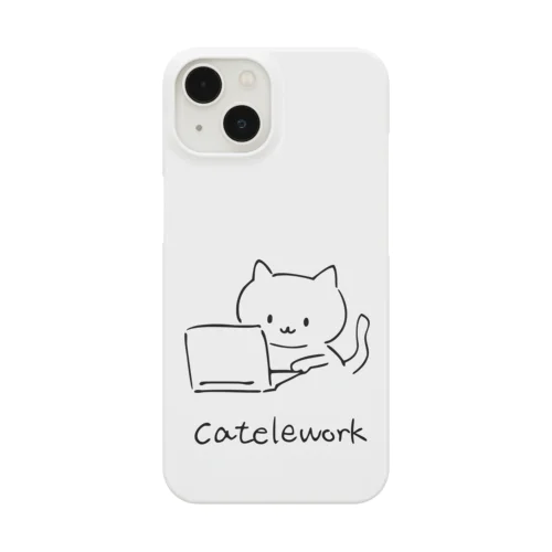 catelework テレワークネコ Smartphone Case