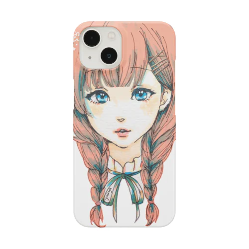 三つ編み女の子 Smartphone Case