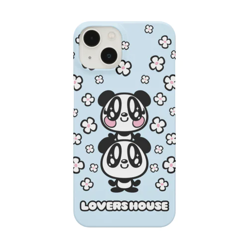 LOVERS HOUSE お花メリーアンドケン　ブルー Smartphone Case