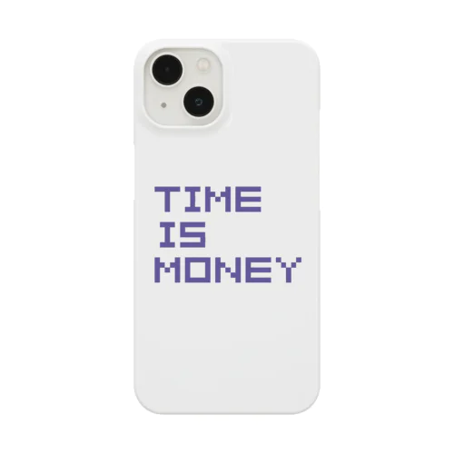 ドットTIME IS MONEY スマホケース