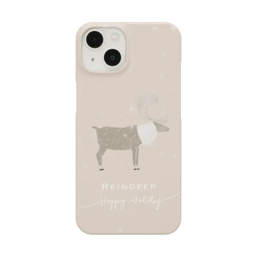 トナカイさんのhappy holiday!(オレンジベージュ) Smartphone Case