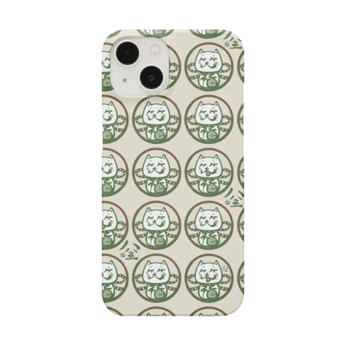 笑福帝笑猫(緑) Smartphone Case
