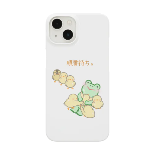 順番待ち。 Smartphone Case