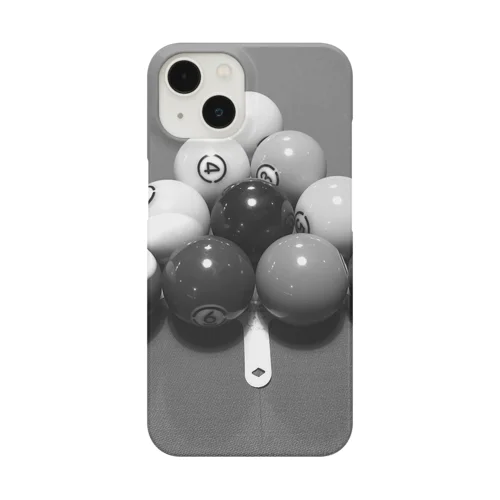 ビリヤード、ボールのおしゃれモノクログッズ Smartphone Case