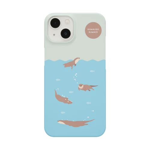 Swimming♪Otters（爽やかな朝） Smartphone Case
