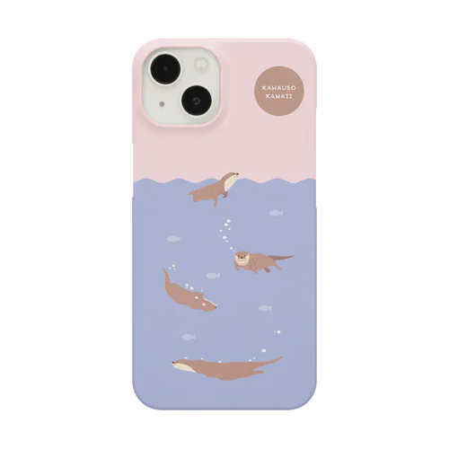 Swimming♪Otters（優しい夕暮れ） Smartphone Case