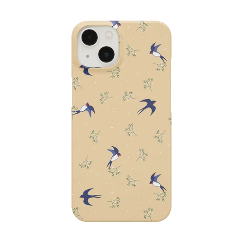 ヤドリギとツバメ_イエロー Smartphone Case