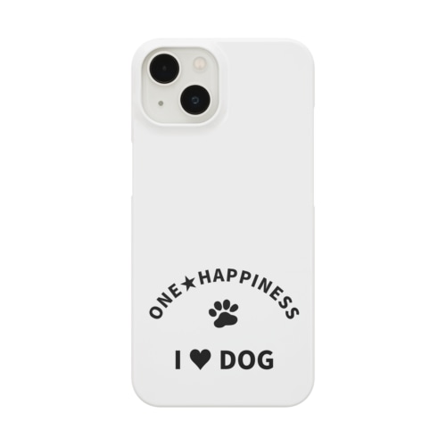 I LOVE DOG　ONEHAPPINESS Smartphone Case