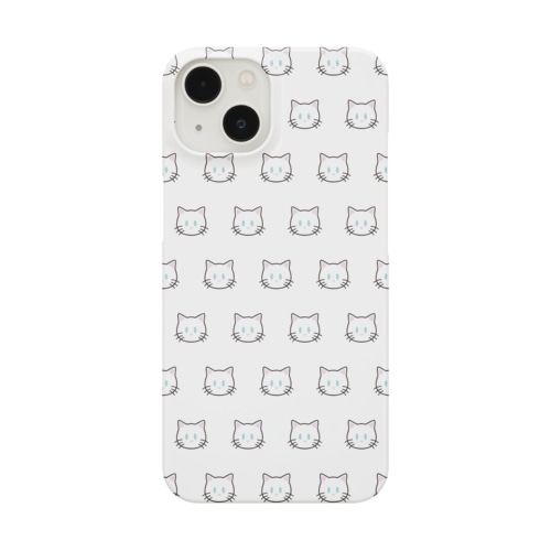 WHITE CAT(スマホケース) Smartphone Case