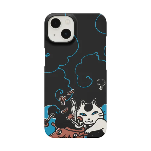 黒料理なまら猫 Smartphone Case