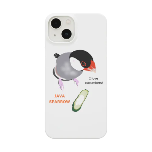 キュウリ大好き文鳥 Smartphone Case