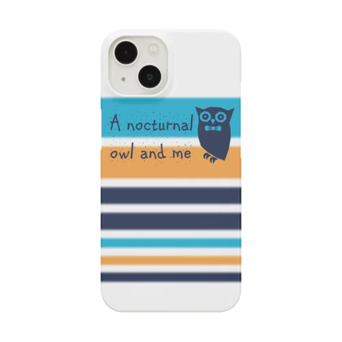 フクロウとボーダー Smartphone Case