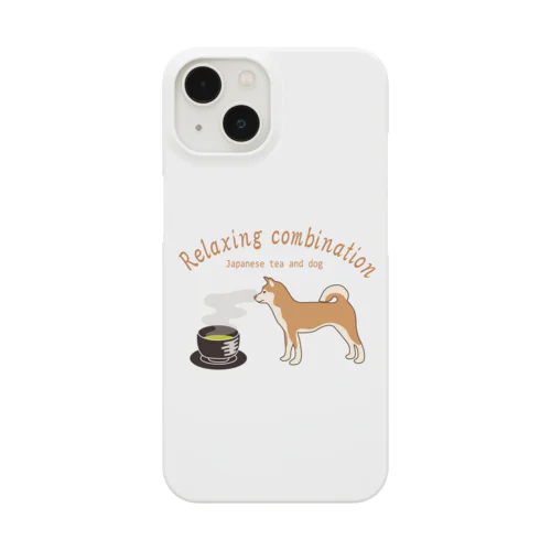 日本の犬とお茶  Smartphone Case