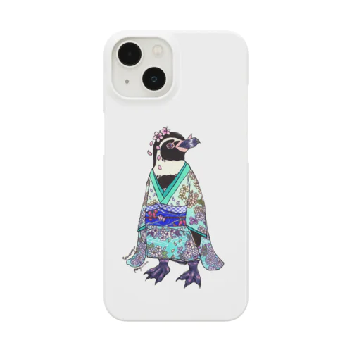 着物ぺんぎん―フンボルトペンギンと桜― Smartphone Case