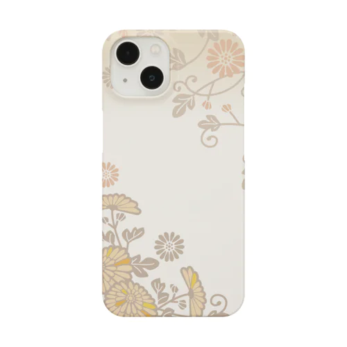 秋の花柄 Smartphone Case