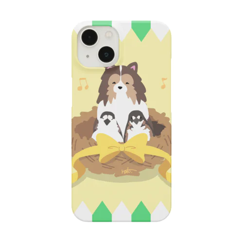 シェルティ×十姉妹 Smartphone Case