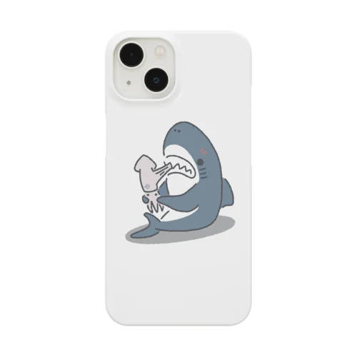 #イカが嚙み切れないサメ Smartphone Case