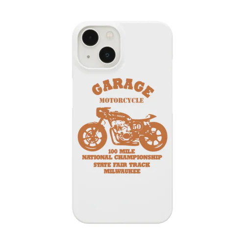 武骨なバイクデザイン orange Smartphone Case