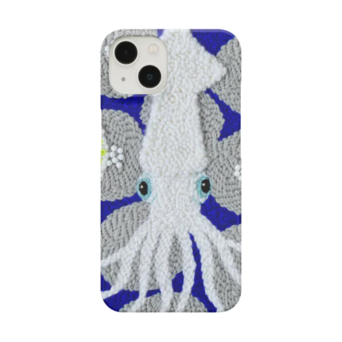 パンチニードル烏賊 iPhone Smartphone Case