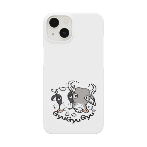 ワンポイント 牛のギュウギュウB Smartphone Case