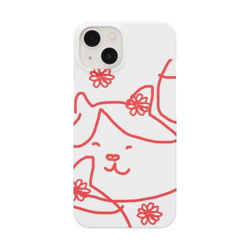 ねこのぽむちゃんにこにこスマホケース Smartphone Case