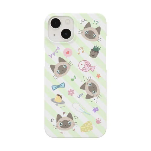 Limeくん(シャム猫)のスマホケース【iPhone13推奨】 Smartphone Case