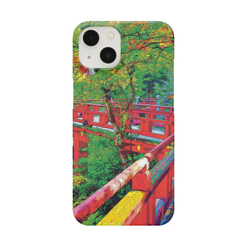 石川 那谷寺の楓月橋 Smartphone Case