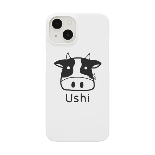 Ushi (牛) 黒デザイン Smartphone Case