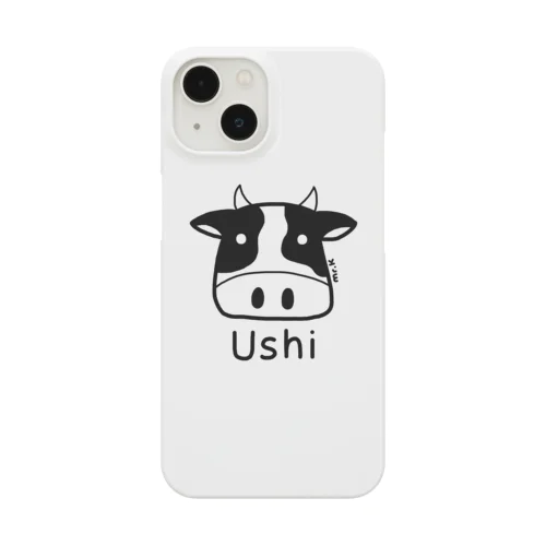 Ushi (牛) 黒デザイン スマホケース