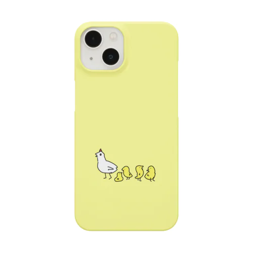 ヒヨコたちとお母さんニワトリ Smartphone Case