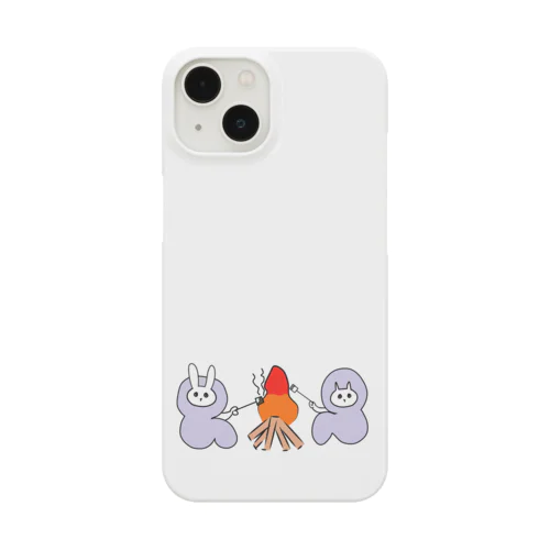 ねこキャンプ  うさぎくんとマシュマロ Smartphone Case