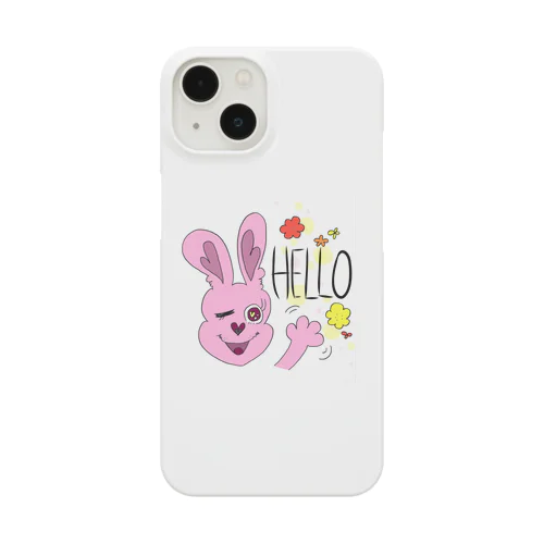 ピンクうさぎのピンカ  HELLO Smartphone Case