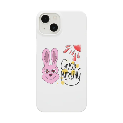 ピンクうさぎのピンカ GOODMORNINNG Smartphone Case