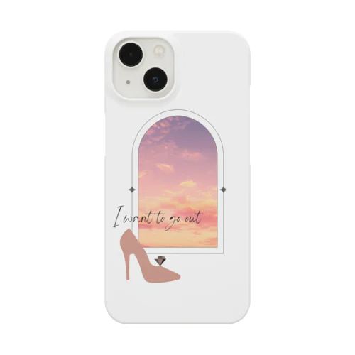 ＜空＞出かけたいっ～I want to go out Smartphone Case