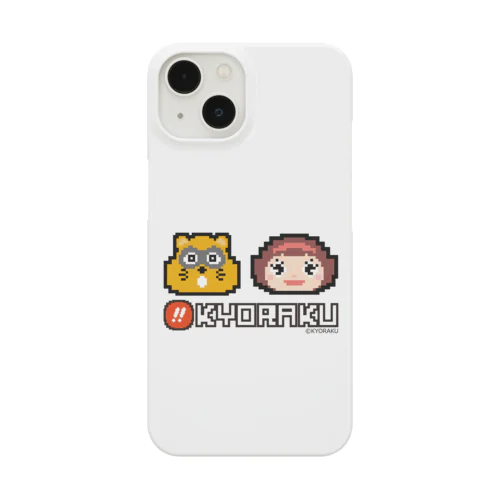 たぬ吉＆玉ちゃん・ブロック調 スマホケース